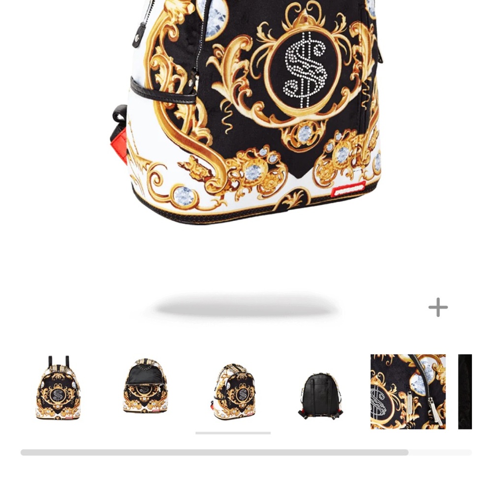 Sprayground Palace of Sharks and Diamonds Baroque Backpack - Picture 3 of 4